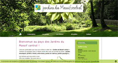 Desktop Screenshot of jardinsmassifcentral.com