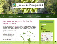 Tablet Screenshot of jardinsmassifcentral.com